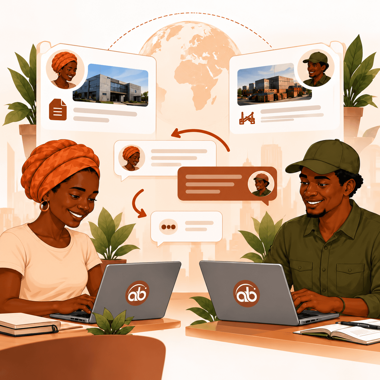 Businesses connecting directly through Afribaz